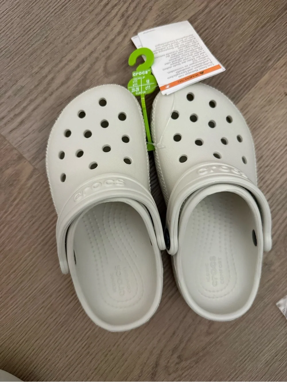 CROCS Kids Classic Clog K in Off-White